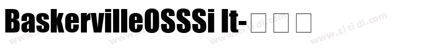 BaskervilleOSSSi It字体转换